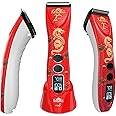 Kenchii Flash 5 Red Dragon Limited Edition - 5-in-1 Digital Cordless Clipper - Precision Pet Grooming: Trim, Shape, and Style Effortlessly USB-C Charging (Red)