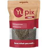 Yupik Organic Black Chia Seeds - 2.2 lb (35.2 oz) | Raw Organic Seeds - Rapid Gelling for Overnight Oats, Smoothies &amp; Chia Pudding (Gluten-Free, Non-GMO, Vegan, Kosher)