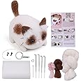 Needle Felting Kit for Beginners, DIY Wool Felt Materials Set, Animals Needle Felting Supplies and Instruction for Craft Proj