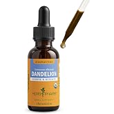 Herb Pharm Dandelion Alcohol Free Extract: Organic Dandelion Supplement, Glycerite, Fast-Absorbing, Cleansing &amp; Detoxification Process Support, Vegan, Non-GMO, 1 oz*