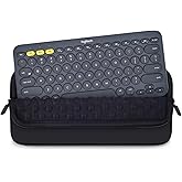 Keyboard Sleeve Case for Logitech Pebble Keys 2 K380s & Logitech K380 Bluetooth Keyboard, Wireless Keyboard Shockproof Protective Travel Neoprene Bag, Black