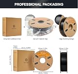 ERYONE PETG Filament 1.75mm 1kg Black Clog-free 0.03mm Tolerance view 6