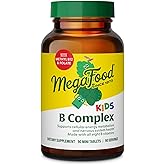 MegaFood Kids Vitamin B Complex – with Vitamin B12 & B6, Folate, Biotin, Zinc, Lemon Balm, L Theanine & More, Supports Cellular Energy Metabolism, Vegetarian, Gluten Free – 90 Mini Tablets