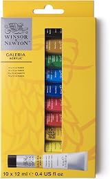 Winsor & Newton Galeria Acrylic 10x12ml Tube Set view 7