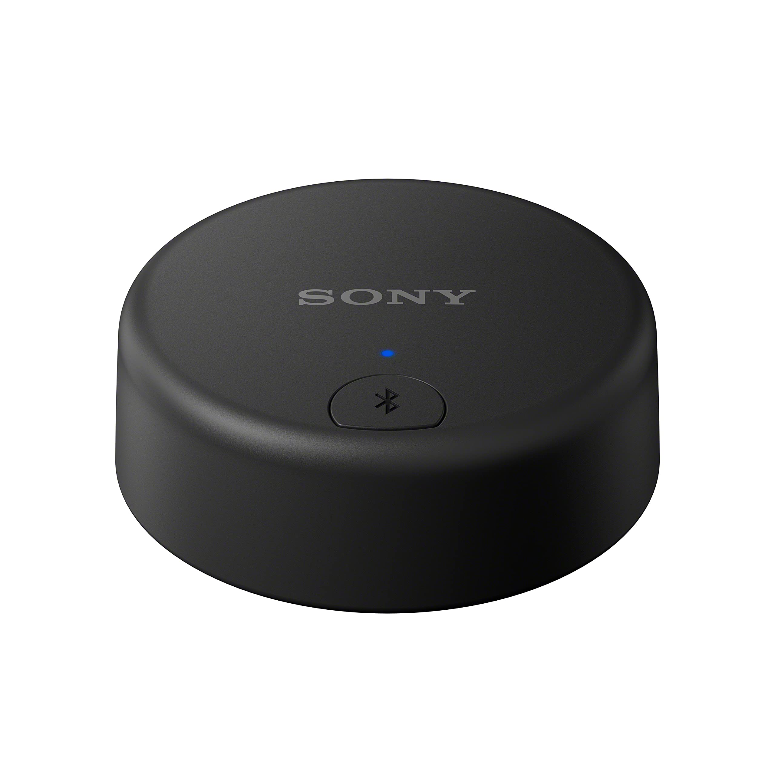 Sony WLA-NS7 Wireless Bluetooth Transmitter - Dolby Atmos Surround Sound on Sony Headphones and BRAVIA TVs, Bluetooth, USB and Optical Cable Connection, 360 Spatial Sound Personalizer, Black