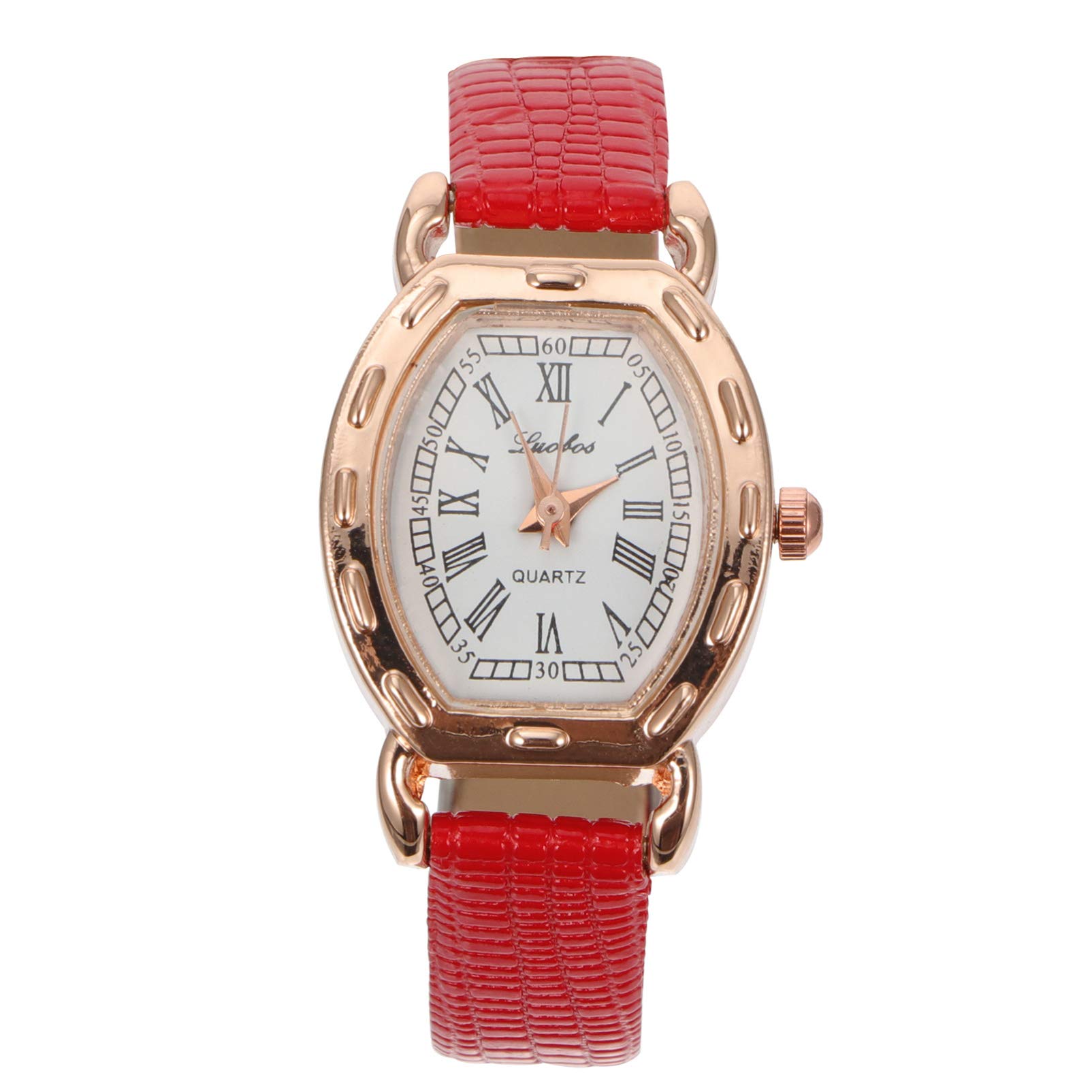 Hemobllo Lady Quartz Watch Vintage Woman Wrist Watch Valentine Day Girls Wrist Jewelry Wristwatches Wristband Bracelet for Women Female Valentine Watch