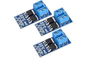 SELOKY 3PCS Dual High-Power MOSFET Trigger Switch Drive Module 0-20KHz PWM Adjustment Electronic Switch Control Board Motor Speed Controller Lamp Brightness Control, DC 5V-36V 400W, 15A (Max 30A)