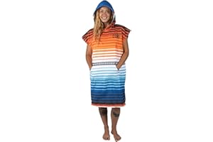 COR Surf Poncho Changing Towel Robe with Hood and Front Pocket | Thick Quick Dry Microfiber Towel