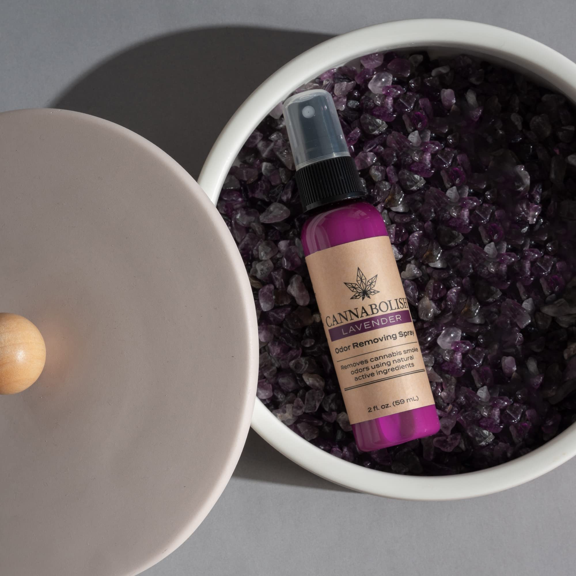 Cannabolish Lavender Odor Removing Spray and Air Freshener, 2 fl. oz. Travel Size