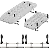 ALL-TOP Recovery Board Mount Kit, Universal Bracket for Traction Tracks, Adjustable DIY Lockable Pin Set for Roof Rack, Crossbar &amp; Cargo Basket