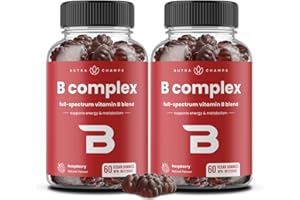 Vitamin B Complex Gummies – Advanced B Complex for Energy - Complete B Vitamin Complex with B1, B2 (Riboflavin), B3 (Niacin),