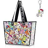 Tokidoki Clear Bag for Stadium Event Concerts Clear Tote Bag Beach Bag Transparent Shoulder Bag for Women
