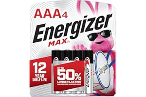 Energizer AAA Batteries, Max Triple A Alkaline, 4 Count
