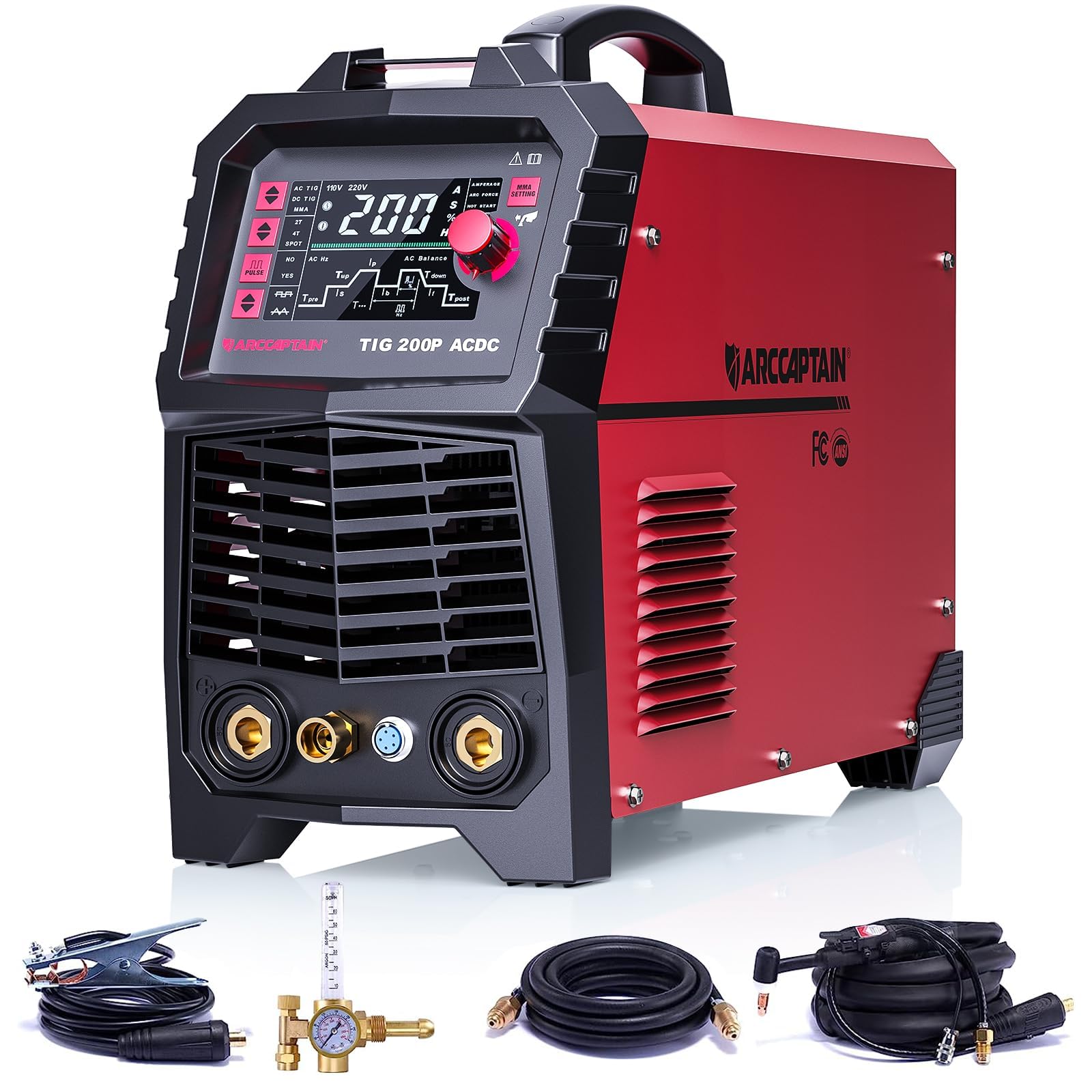 Mua ARCCAPTAIN TIG Welder AC/DC 201Amp with Pulse, Aluminum TIG Welder ...