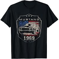 JG Infinite 1970 Mustang Mach 1 Classic Car T-Shirt - Unisex Black Muscle Car Tee, XX-Large - View #3