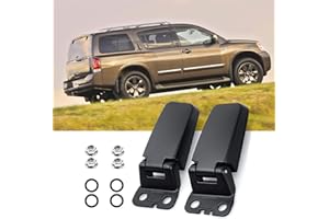 MUSHENG Rear Window Tailgate Liftgate Glass Hinge Kits Compatible with 2005-2015 Nissian Armada,2004-2010 Infiniti QX56, 2004 Nissan Pathfinder Armada (Left & Right) Replace 90321-7S000 90320-7S000