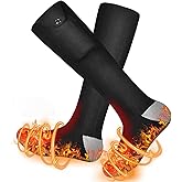 Heated Socks for Men Women, 2025-5v Solution for Cold Toes 5000 mAh Rechargeable Heated Socks, Suitable for Skiing, Sports, Outdoor, Hunting, Camping and Motorcycles （8-15USA）