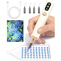 Electric Diamond Art Pen with Tips,Wireless & Quiet Diamond 