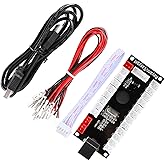 Easyget Zero Delay Arcade Game USB Encoder PC to Joystick for MAME & Raspberry Pi Retropie Projects SANWA Parts