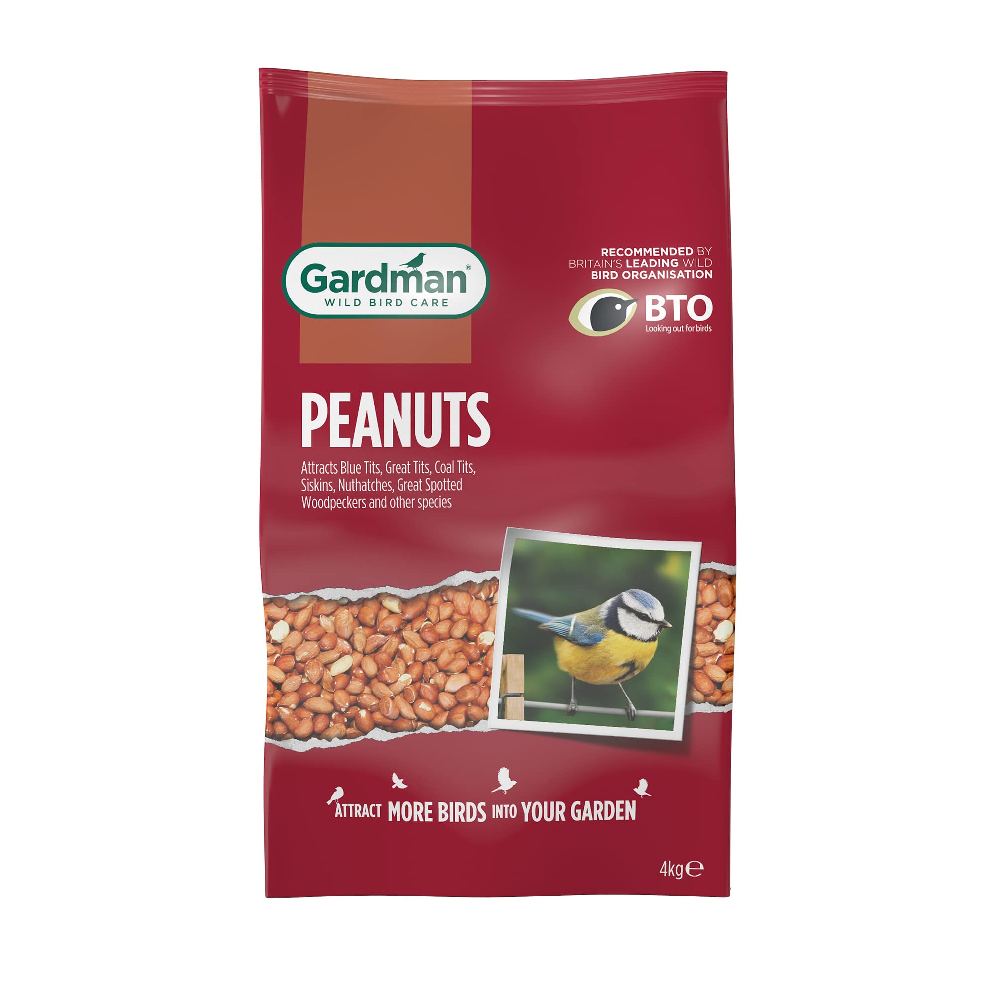 Gardman Peanuts for Wild Birds, 4 kg A05030