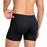 Gleefeat Men's Padded Underwear Boxer Briefs Tummy Control Body Shaper Shapewear Enhance Butt Lifter