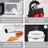 CS COSDDI Travel Mug Insulated Stainless Steel 380 ml White-A Leakproof Lid view 5