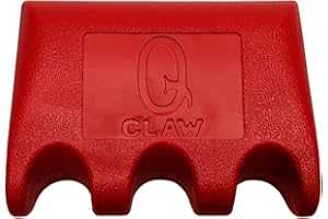 HENGULUS Q-Claw QCLAW Portable Pool/Billiards Cue Stick Holder/Rack - 3 Place - Red