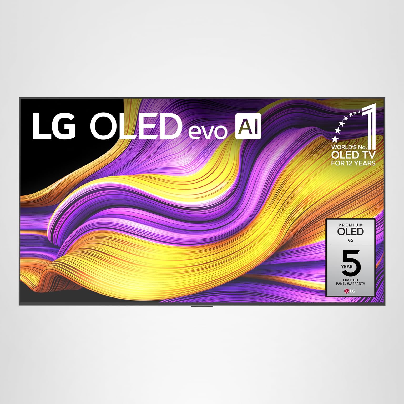LG 77-Inch Class OLED evo AI 4K G5 Series Smart TV w/Dolby Atmos, Dolby Vision, HDR10, AI Super Upscaling 4K, Filmmaker Mode, Wow Orchestra, Alexa Built-in (OLED77G5WUA, 2025)