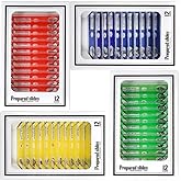 Bysameyee Prepared Microscope Slides for Kids, 48pcs Plastic Animals Insects Plants Flowers Sample Specimens for Students Children Homeschooling Biology Science Programs