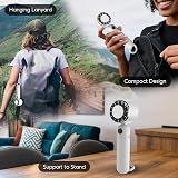 Dnenellr Handheld Fan 2025 5000mAh USB LED Display 3-Speed Portable White view 7
