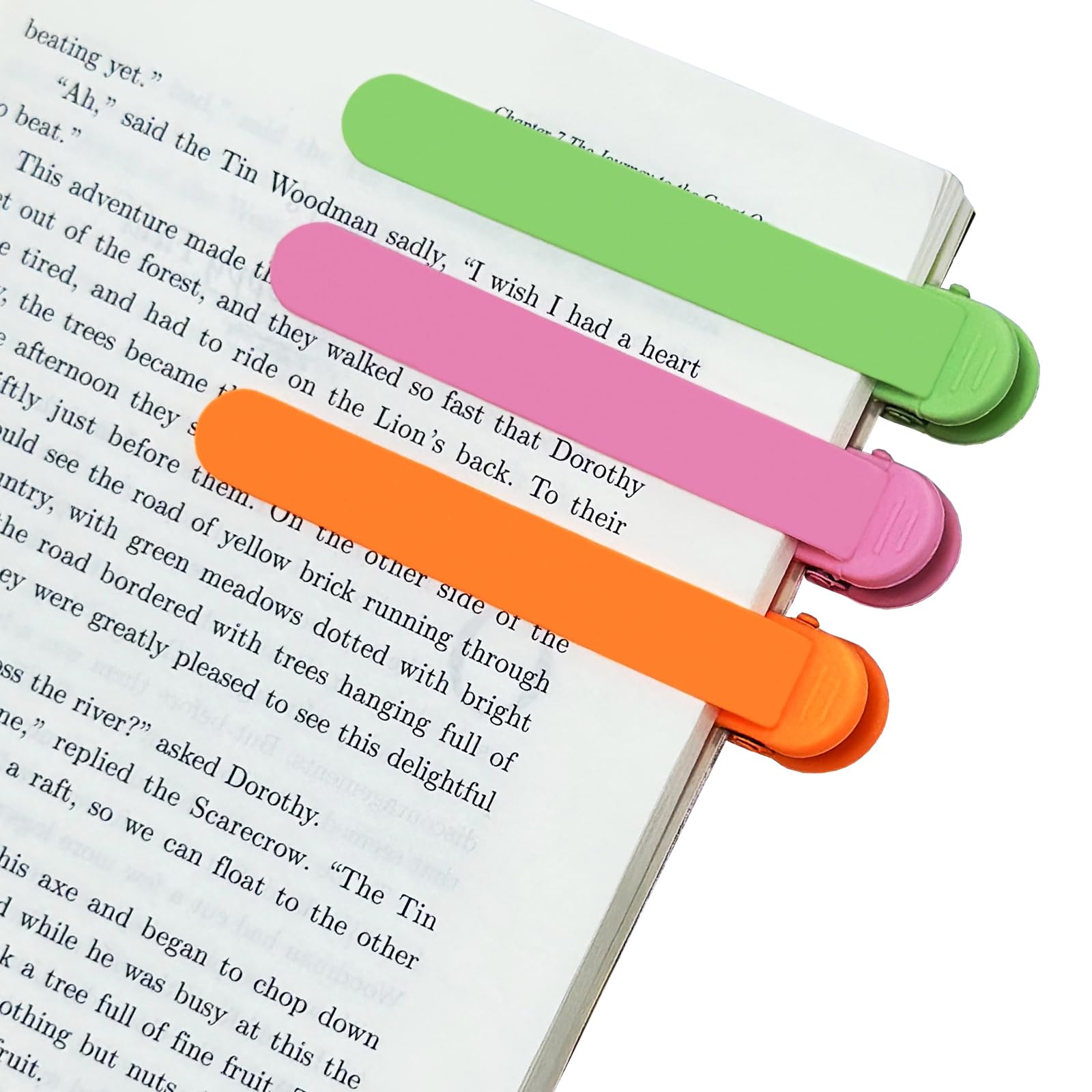 3pcs Silicone Automatic Bookmark, Unique Book Mark for Reading Book Lovers Women Men Kids Teachers, Bookmarks Page Holder Markers Clip Book Marks Reading Accessories Gifts