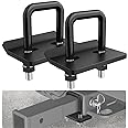 Nilight 2PCS Trailer Hitch Tightener for 2 inch Trailer Hitches Hitch Mount Anti Rattle Heavy Duty Steel with Rubber Anti-Rust Triple Protective Matte Black