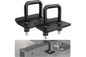 Nilight 2PCS Trailer Hitch Tightener for 2 inch Trailer Hitches Hitch Mount Anti Rattle Heavy Duty Steel with Rubber Anti-Rus