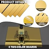 Uadme Laser Engraving Materials 4 Pack 30x20 cm Black Core Mirror Gold Plate view 7