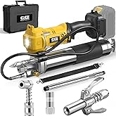 CICZ Electric Grease Gun Compatible with DeWalt 20V Battery (Tool Only) | Variable Speed Trigger, 12000 PSI High-Pressure Cordless Grease Gun Work with Bulk &amp; Cartridge Grease, 39" Hose &amp; 4 Couplers