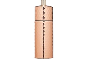 KitchenCraft Master Class Hammered Copper-Effect Salt Mill, 15 cm (6"), 4.7 x 4.7 x 15 cm