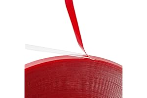 GENNEL Double Sided Clear Strong Adhesive Tape, 2mm x 15M x 0.5mm Thickness Acrylic Adhesive, Transparent Tape for Mobilephone Laptop Screen LCD Repair Wood Glass Plastic Mounting DIY