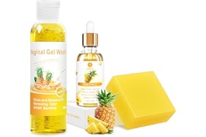 BASSI Feminine Wash & Yoni Oil & Yoni Soap Set for Women, Yoni Wash for Vaginal Ph Balance Remove Odor Moisturizing