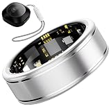 Anarow Smart Ring for Women Men – Activity Tracker Ring with Heart Rate, SpO2, Blood Pressure, Sleep Monitoring, Step & Calorie Counter, 5ATM Waterproof, No Subscription Fee (Silver, 10)
