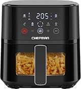 Chefman Air Fryer 3.75L Compact Hi-Fry Technology Easy-View Window view 1