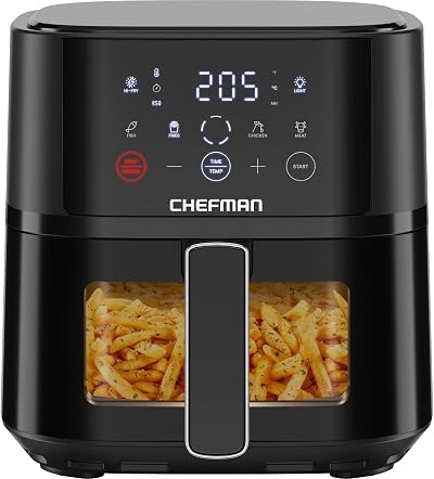 Chefman Air Fryer 3.75L Compact Hi-Fry Technology Easy-View Window