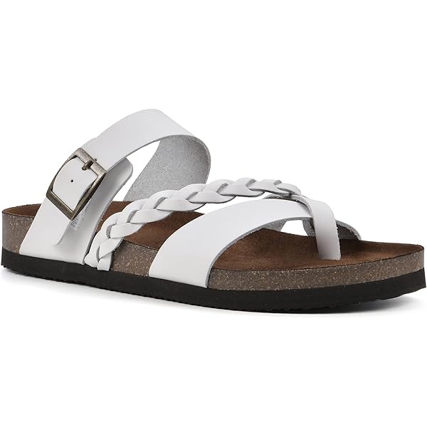 White Mountain Gracie Sandals (Women's) Leather Crisscross