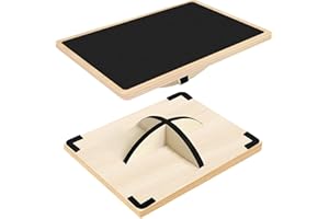 Balance Board Professional Wobble Board for Adults Anti-Slip Balance Board for Physical Therapy Standing Desk Core Strength W