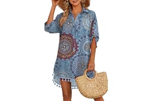 Yincro Women Swimsuit Coverup 2023 Tassel Bathing Suit Cover Ups for Swimwear Bikini Beach Dress