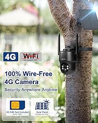 ANRAN 4G LTE Cellular Solar Security Camera