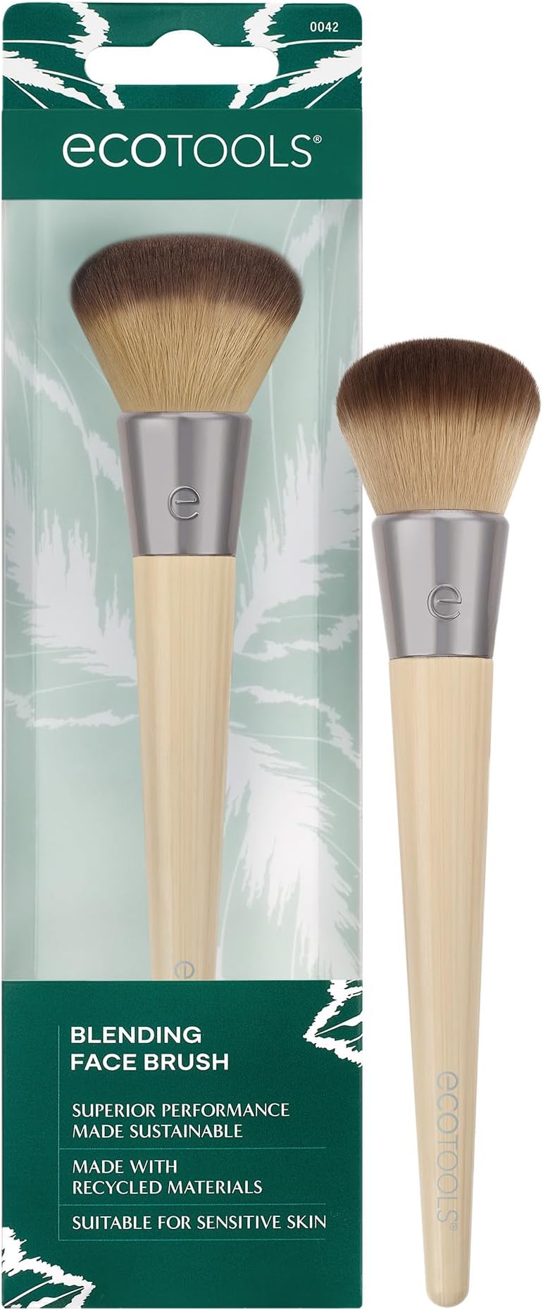 EcoTools Blending Face Makeup Brush - Dense Synthetic Bristles, Vegan