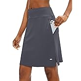 Viodia Women's 20" Knee Length Skorts Skirts UPF50+ Athletic Tennis Golf Skirt for Women Casual Summer Skirts
