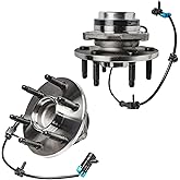 Detroit Axle - Pair 2WD Front Wheel Bearing Hub Assembly for 99-06 Chevy Silverado Sierra 1500, 00-06 Suburban 1500 Tahoe Yukon GMC Yukon XL 1500, 02-06 Cadillac Escalade 6 Lugs with ABS