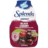 SPLENDA Energy Liquid Water Enhancer, Black Cherry, 3.11 Fl Oz, 1 Pack
