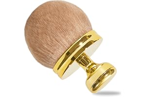 MHARBOR Extra Large Body Makeup Brush, Kabuki Brush for Self Tanner and Back Applicator, 2.5 to 2.9 inches, Ideal For Face, Legs, And Body, Includes Drawstring Bag, (Gold)